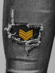 Spodnie jeansowe męskie szare OZONEE NB/MP0167G