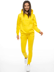 Bluza z kapturem damska żółta OZONEE JS/W02Z