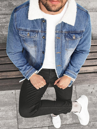 Куртка чоловіча джинсова Синя OZONEE JB/JP1153Z