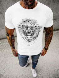 T-Shirt męski biały OZONEE O/BL2262