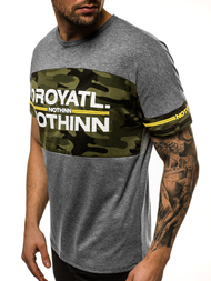 T-Shirt męski grafitowy OZONEE JS/SS10976