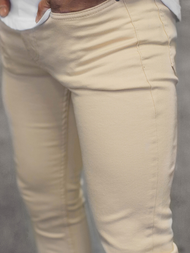 Spodnie męskie jeansowe beżowe/a OZONEE DP/583