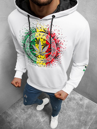 Bluza z kapturem męska biała OZONEE O/HM613Z