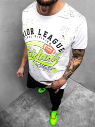 T-Shirt męski biały OZONEE JS/KS1975Z