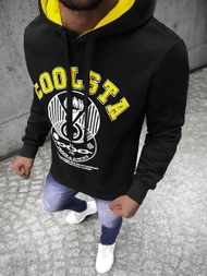 Bluza z kapturem męska czarna OZONEE JS/Y10036