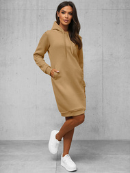 Bluza z kapturem damska beżowa OZONEE JS/YS10005/6Z