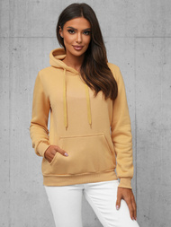 Bluza z kapturem damska beżowa OZONEE JS/W02/160Z