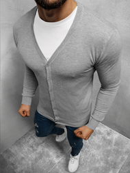 Sweter męski kardigan szary OZONEE TMK/YY06/3Z