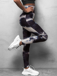 Legginsy damskie granatowo-szare OZONEE JS/YW88029Z