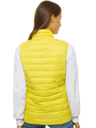 Kamizelka damska pikowana żółto-neonowa OZONEE JS/M23038/254