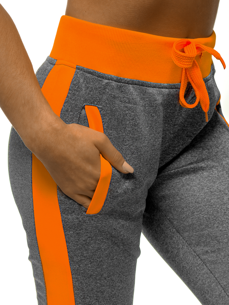 Спортивні штани жіночі Графітові OZONEE JS/JK88108