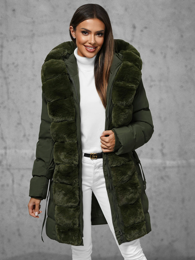 Куртка жіноча Темно-Зелена OZONEE JS/5M3158/136