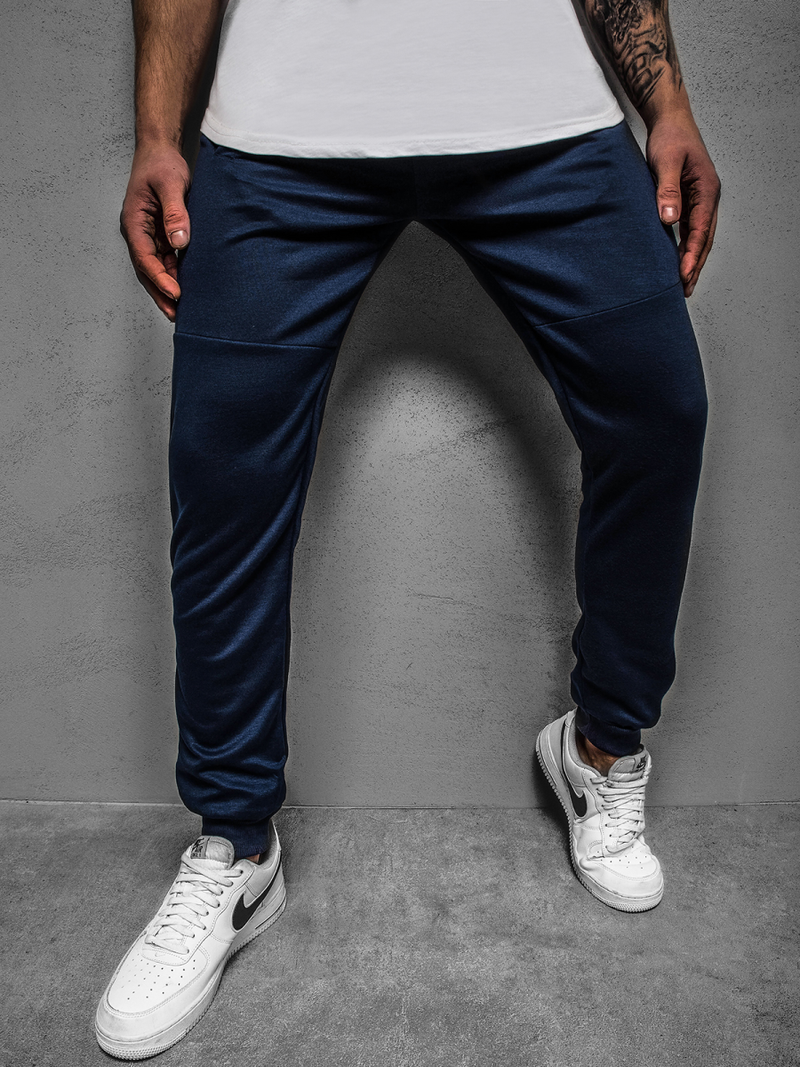 Spodnie dresowe męskie granatowe OZONEE JS/JZ11021Z