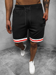 Spodenki dresowe męskie czarne OZONEE JS/KS2607