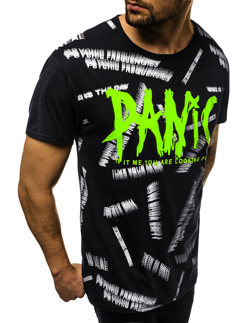 Футболка чоловіча Чорний OZONEE JS/KS1998