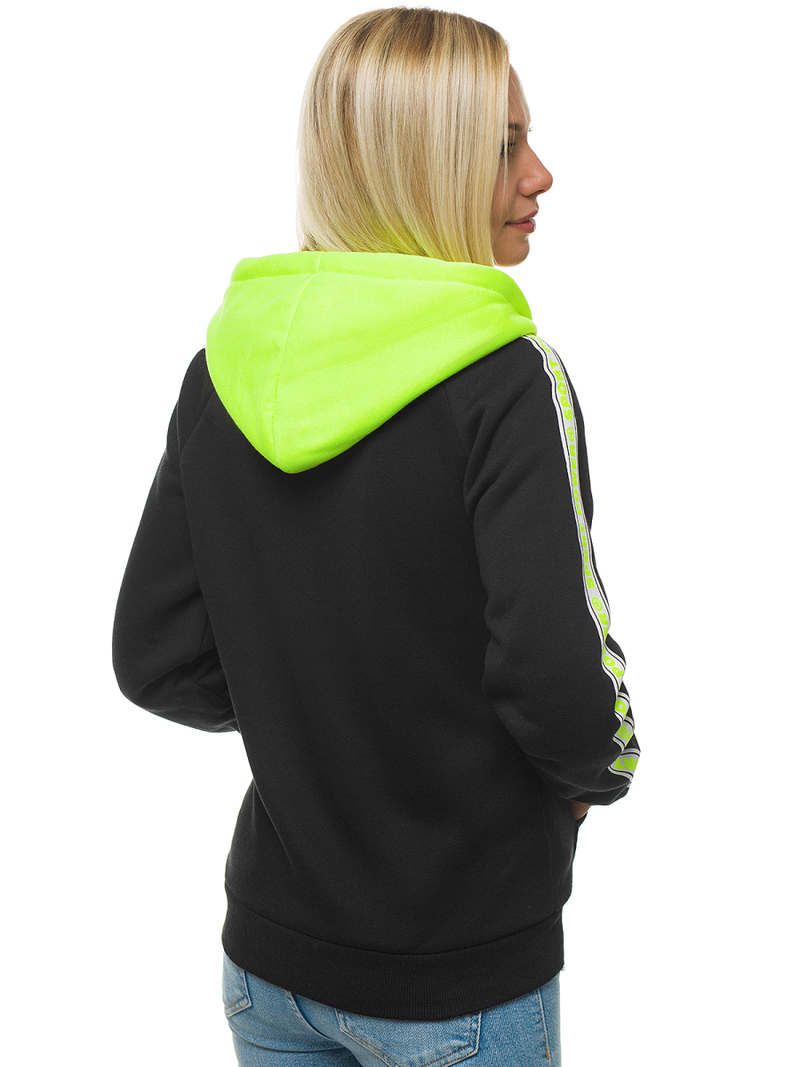 Bluza rozpinana damska czarna OZONEE JS/KSW3001