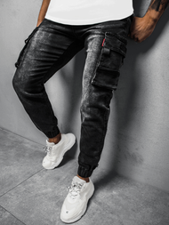 Spodnie męskie jogger czarne OZONEE JS/K10004/2