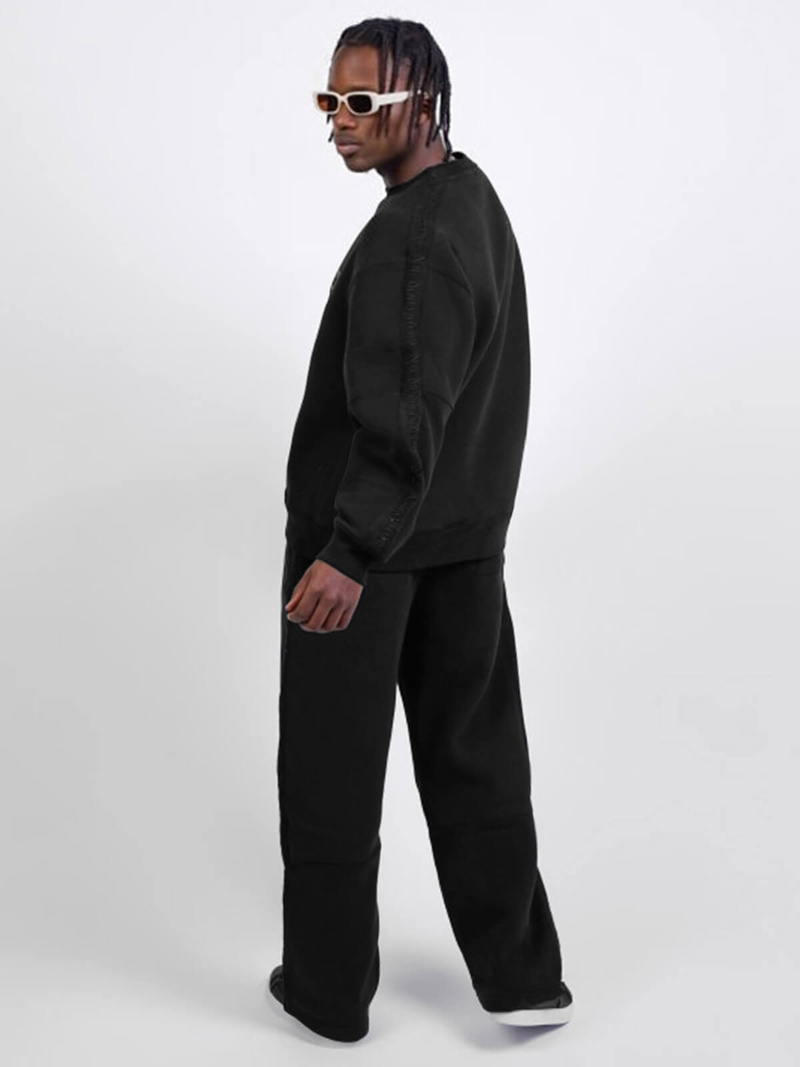 Толстовка чорна OZONEE O/SWE23049