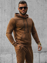 Komplet dresowy męski brązowy OZONEE O/D7263/9102