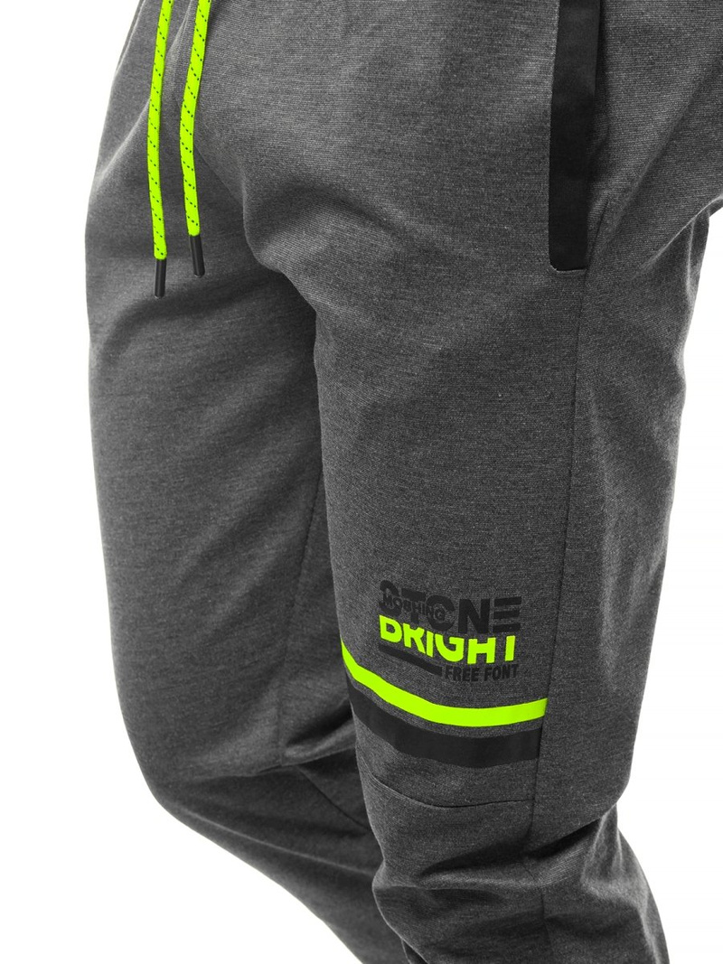 Штани спортивні чоловічі графіт OZONEE JS/AM108