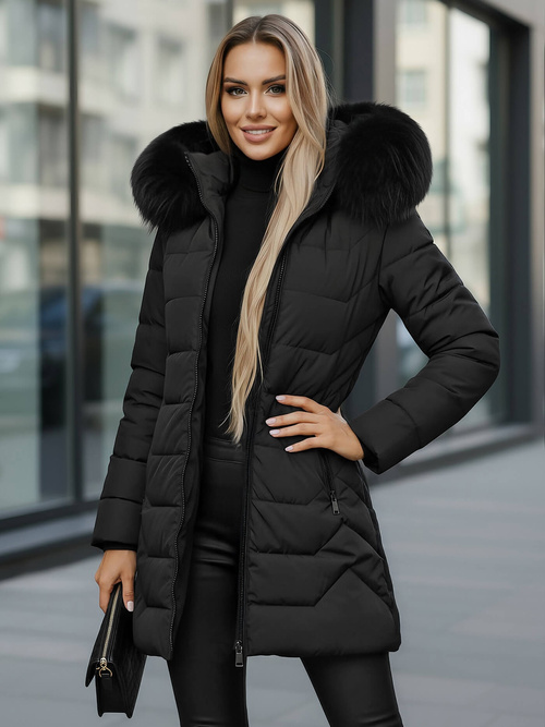 Куртка жіноча чорна OZONEE JS/16M9121/392Z