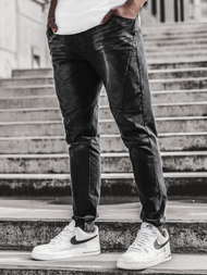 Spodnie męskie jogger czarne OZONEE JS/KK1098