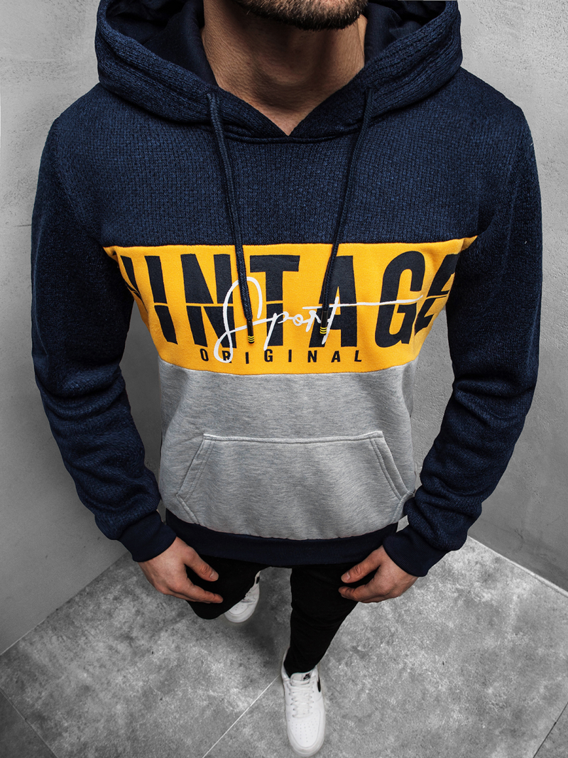 Толстовка чоловіча Темно-Синя OZONEE JS/KS1911Z