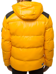 Kurtka zimowa męska pikowana żółta OZONEE N/6577