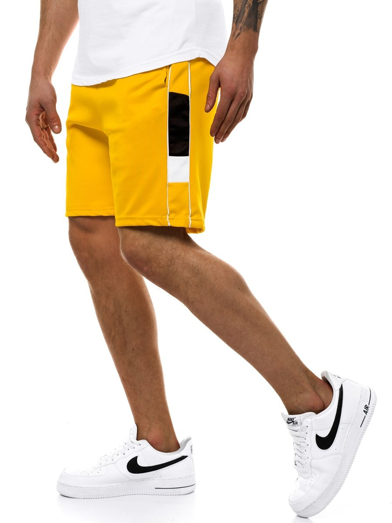 Spodenki męskie żółte OZONEE JS/KK300171