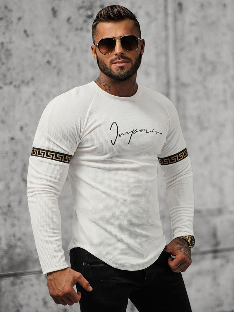 Bluza męska biała OZONEE O/5928BZ