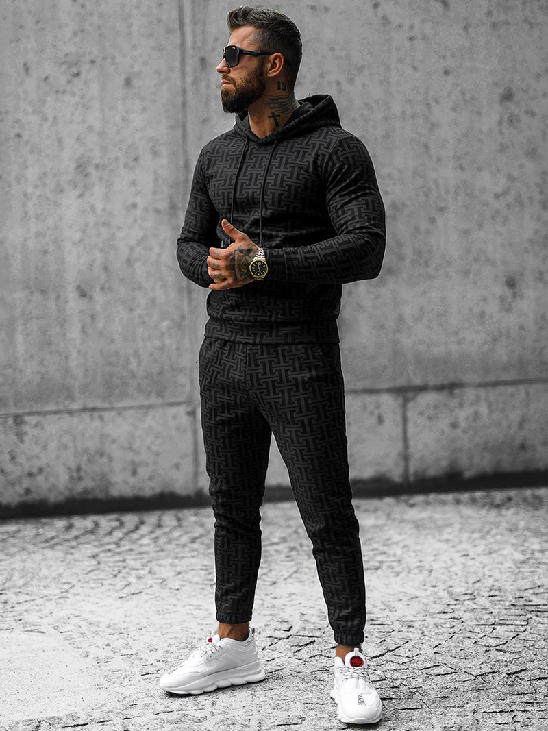 Спортивний костюм чоловічій Чорний OZONEE O/D7263/9102