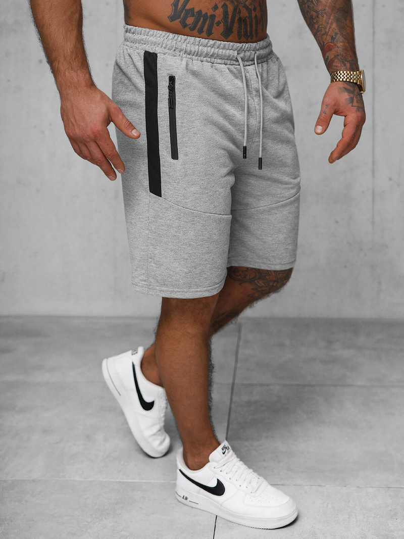 Шорти чоловічі ciрий OZONEE JS/8K1500/2