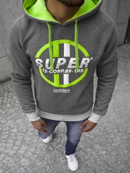 Bluza z kapturem męska grafitowa OZONEE JS/X-56