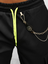 Spodnie męskie chino jogger czarne OZONEE O/CP149