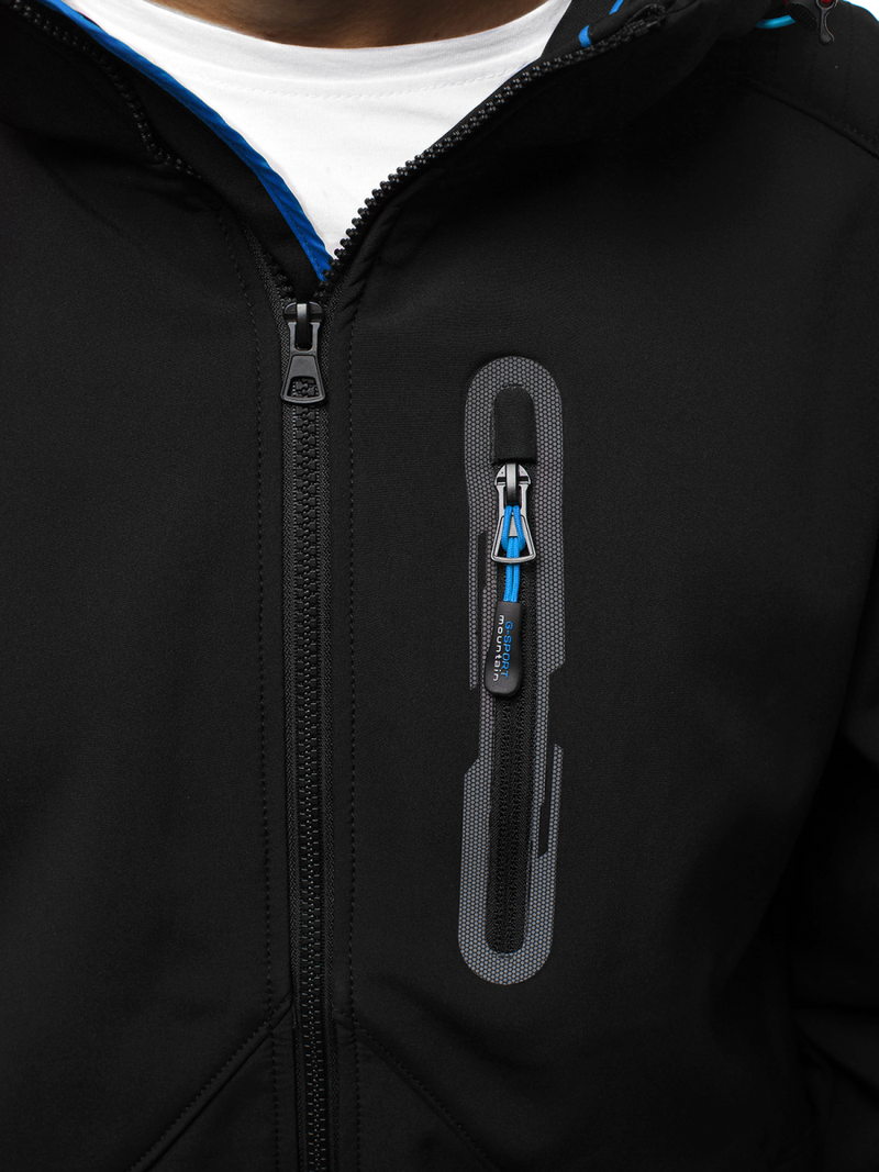 Куртка чоловіча Чорно-Синя OZONEE GE/12263Z