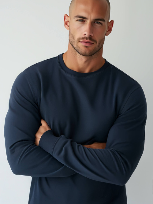 Толстовка чоловіча Темно-Синя OZONEE JS/2001-10Z