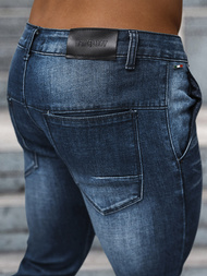 Spodnie jeansowe męskie ciemno-niebieskie OZONEE NB/MP0091BS
