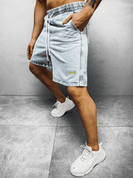 Spodenki męskie jeansowe jasnoniebieskie OZONEE DR/17103