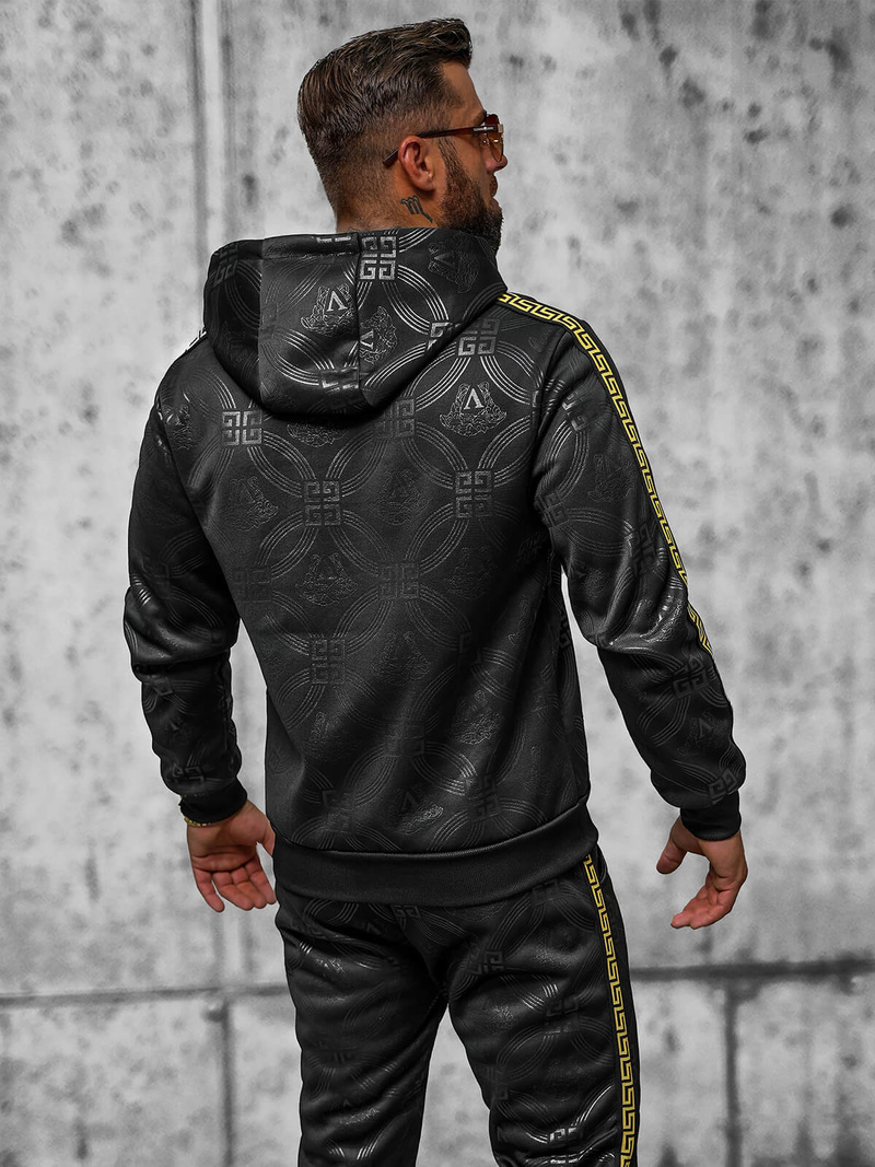 Чоловічий спортивний комплект чорний OZONEE JS/3C555