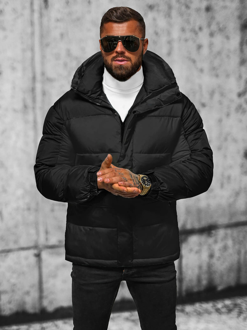 Куртка чоловіча чорна OZONEE JS/31M5008