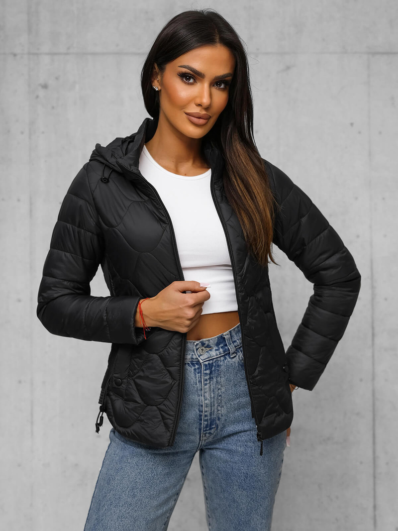 Куртка жіноча Чорна OZONEE JS/16M9239/392