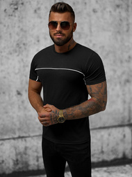 T-shirt męski czarny OZONEE JS/8T250/3