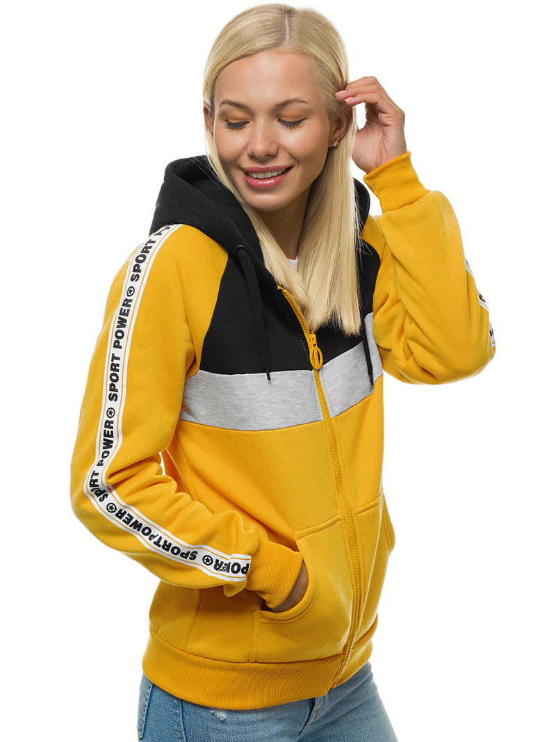 Жіноча Толстовка Жовта OZONEE JS/KSW3001