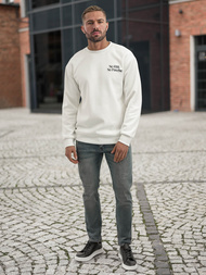 Bluza męska biała OZONEE JS/65B3918/1