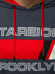 Bluza z kapturem męska granatowa OZONEE JS/DD20131