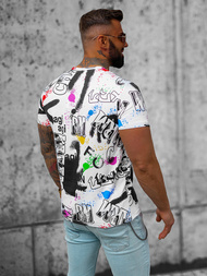 T-shirt męski biały OZONEE JS/8T967