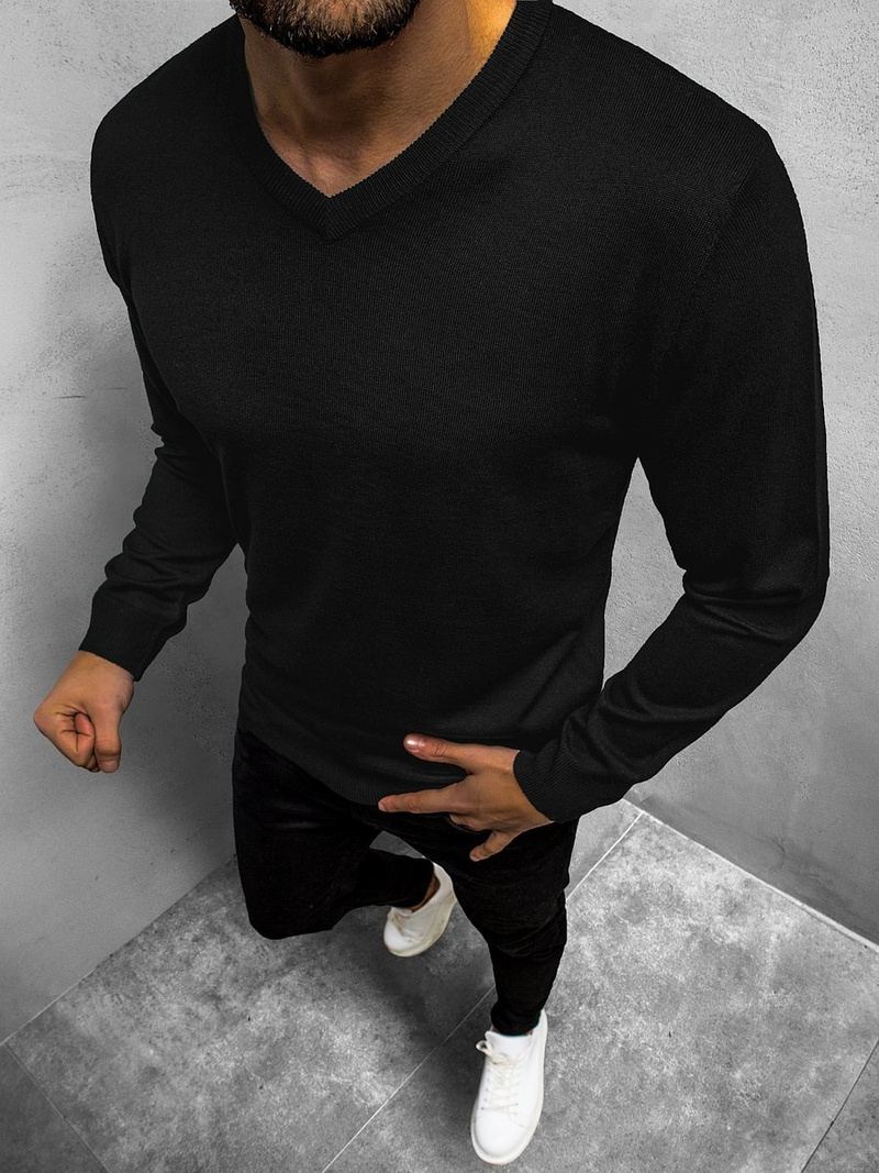 Светр чоловічій Чорний OZONEE BL/M005Z