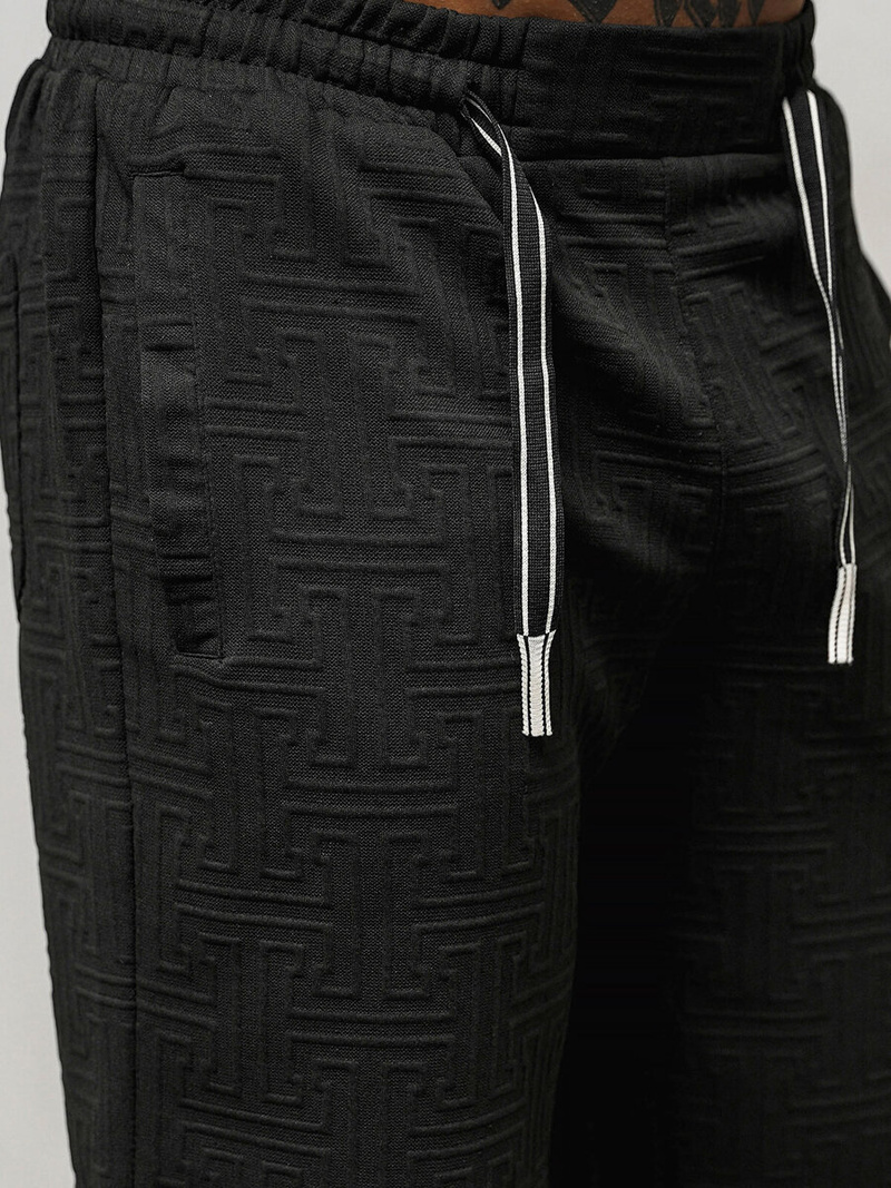 Чоловічий спортивний комплект чорний OZONEE O/3C110/9