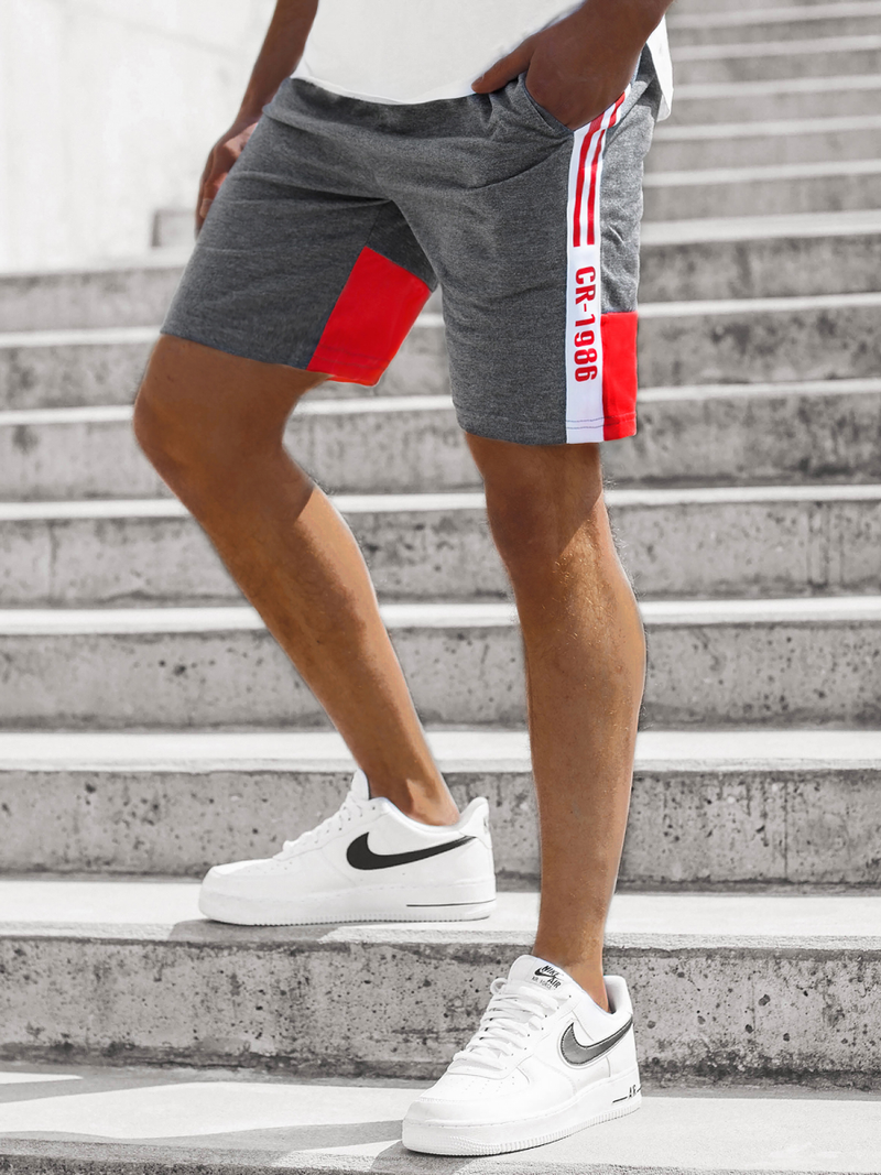 Spodenki męskie grafitowe OZONEE JS/KS2501