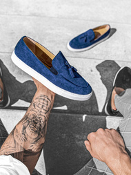 Чоловіче взуття снікерси Slip On Темно-Синi TAM/475